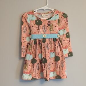 Matilda Jane Secret Fields Woodland Magic  Dress - Fox Owl Tree - Size 18 Months